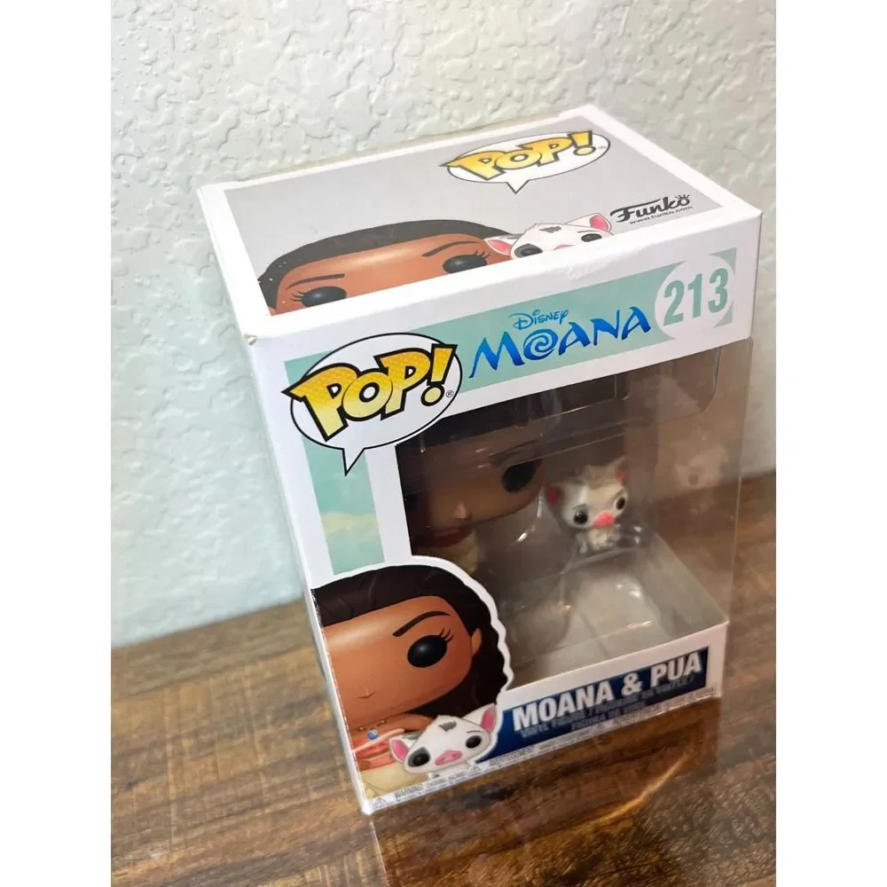 Funko Pop Disney Moana & Pua #213 Vinyl Figure Princess & Pig Set – New in Box